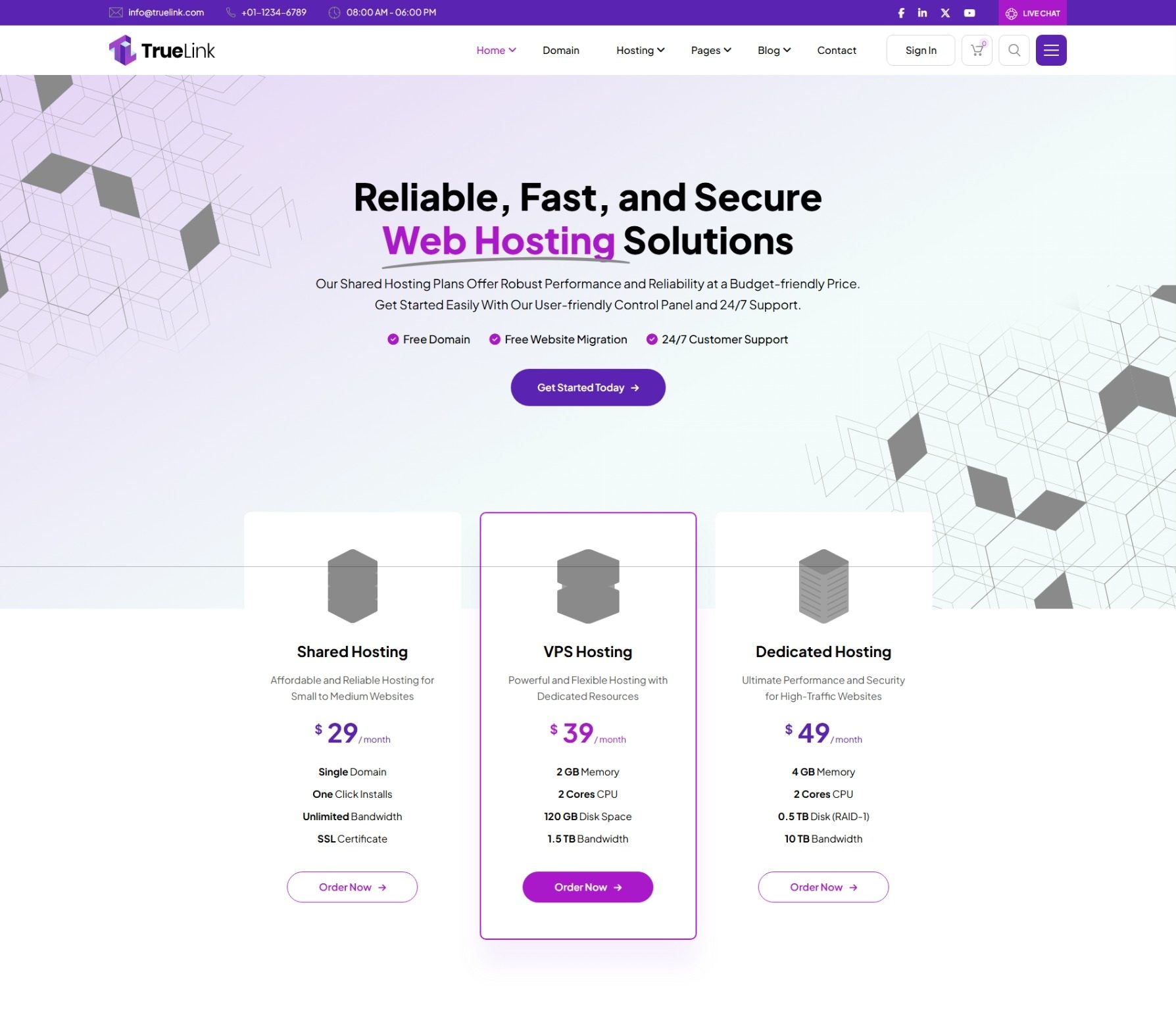 网页托管 解决方案 专用服务器