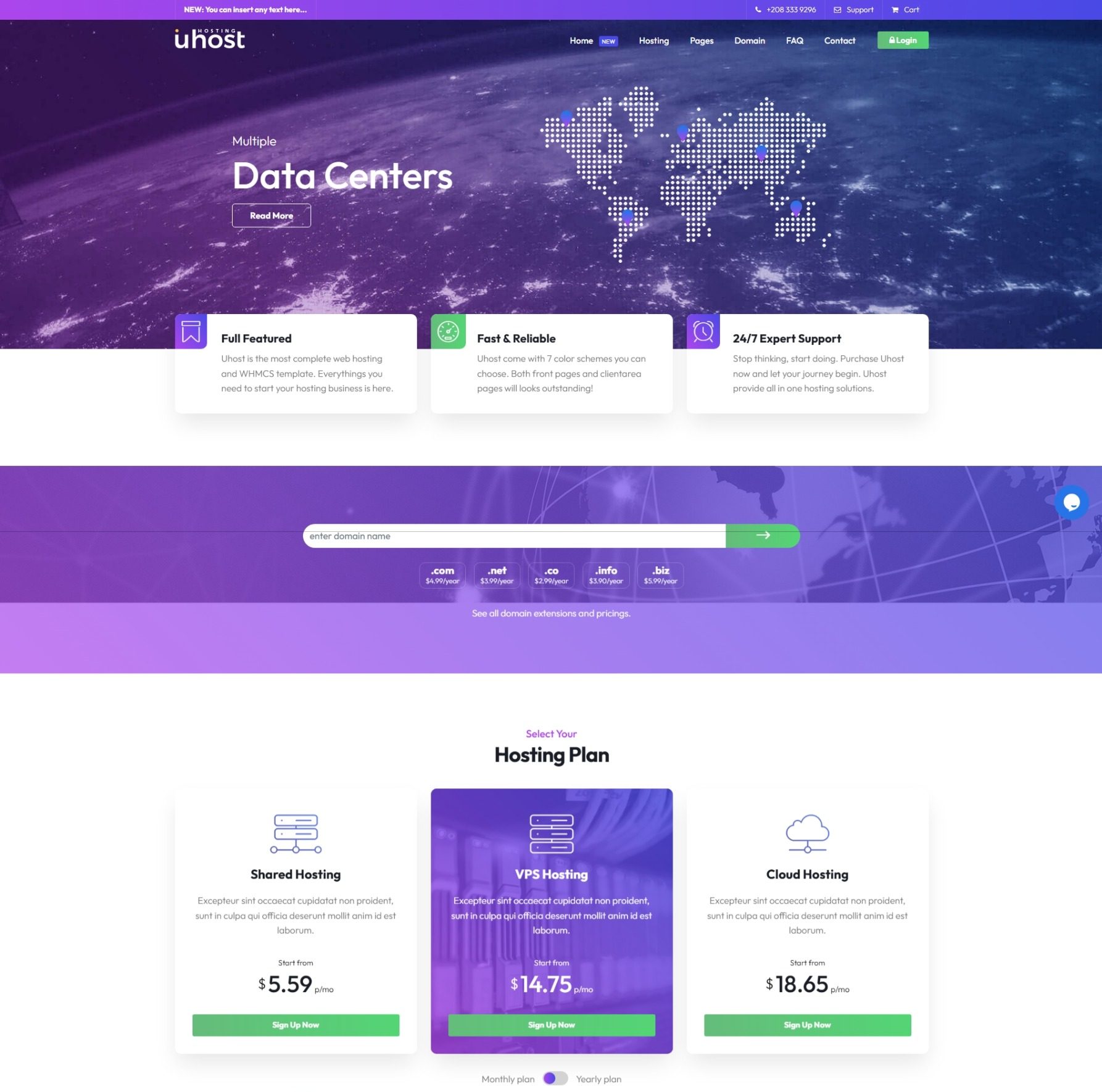 数据中心 主机托管 云服务