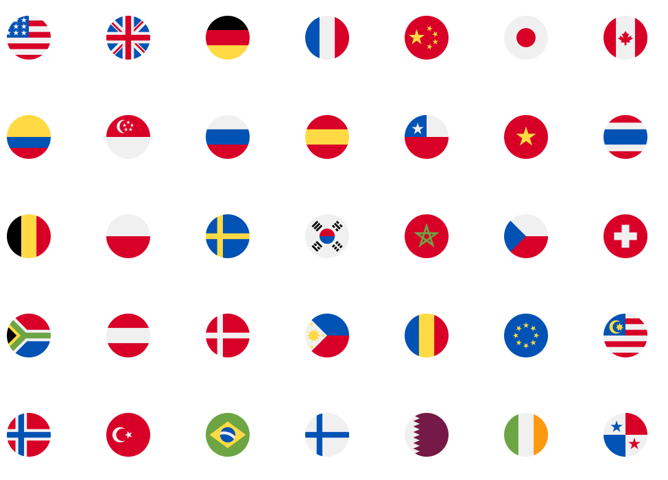 国旗  圆角 263个图标